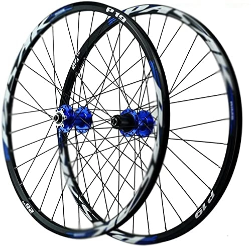 Mountain Bike Wheel : Rayblow Mountain Bike Wheelset, Disc Brake Bike Wheels for 8-11 Speed Cassette, 24H Carbon Hub MTB Wheels Quick Release, Low Resistant Flat Spokes MTB Wheelset (26" / 27.5" / 29" Front Wheel), 26