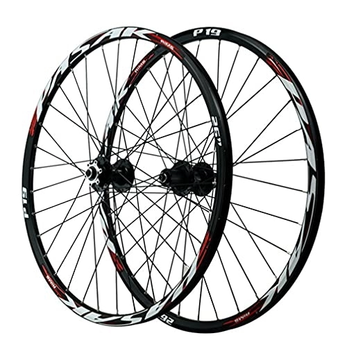 Mountain Bike Wheel : Rims 26" 27.5" 29" Mountain Bike Wheelset Disc Brake Quick Release MTB Wheels Bicycle Rim Front And Rear Wheel 2035g 32 Holes Hub For 7 / 8 / 9 / 10 / 11 / 12 Speed Cassette (Color : Red, Size : 27.5inch)