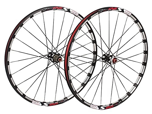 Mountain Bike Wheel : Rims 26" 27.5" Mountain Bike Wheelset Disc Brake 24H Straight Pull Flat Spokes Bicycle Rim MTB Quick Release Wheels QR Hub For 7 / 8 / 9 / 10 Speed Cassette 1810g (Size : 26inch)