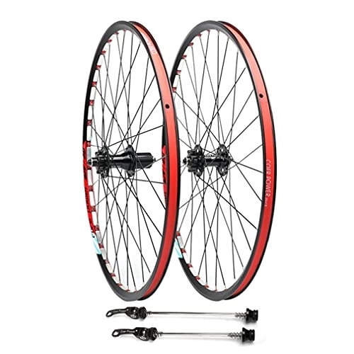Mountain Bike Wheel : Rims 26" Mountain Bike Wheelset MTB Rim 32H Disc Brake Bicycle Wheels Quick Release QR Hub For 7 / 8 / 9 / 10 / 11 Speed Cassette 1850g