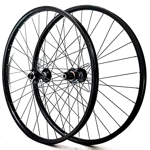 Mountain Bike Wheel : Rims 27.5" / 29" Mountain Bike Wheelset Disc Brake Cycling Wheels 32 Holes Bicycle Rim Thru Axle Hub For 7 / 8 / 9 / 10 / 11 / 12 Speed Cassette MTB Wheel 1970g (Size : 27.5inch, Type : A)