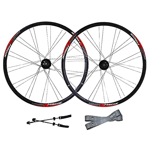 Mountain Bike Wheel : Rims Mountain Bike Disc Brake QR Wheelset 26" Bicycle Rim Quick Release MTB Wheels 28H Hub For 7 / 8 / 9 / 10 Speed Cassette 2320g (Size : 26 inch)