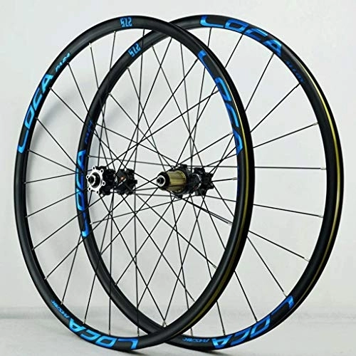 Mountain Bike Wheel : Rims Mountain Bike Wheelset 26 / 27.5 / 29 Inch Double Wall Alloy Rims Disc Brake Bicycle Wheel QR NBK Sealed Bearing Hubs 6 Pawls 8-12 Speed Cassette 24H (Color : F, Size : 29")