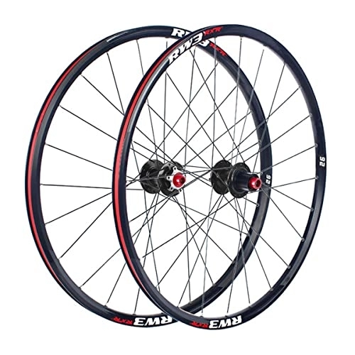Mountain Bike Wheel : Rims Mountain Bike Wheelset 26 / 27.5 / 29 Inch MTB Rim 24H Thru Axle Hub Disc Brake Wheels For 7 / 8 / 9 / 10 / 11 Speed Cassette 1900g (Color : Black, Size : 29'')