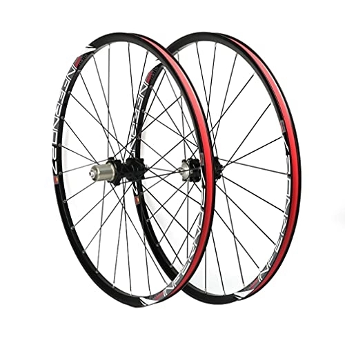 Mountain Bike Wheel : Rims Mountain Bike Wheelset 26 / 27.5" MTB Rim Disc Brake Quick Release Wheels 24H Hub For 7 / 8 / 9 / 10 Speed Cassette 1920g (Size : 27.5'')