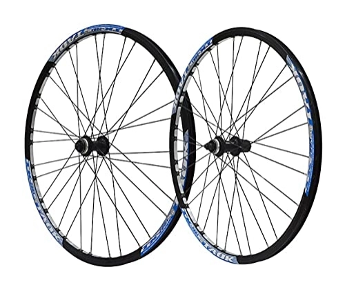 Mountain Bike Wheel : Rims Mountain Bike Wheelset 27.5Inch MTB Rim Cycling Wheel Set Centerlock Disc Brake Wheels Quick Release Hub 32H For 7 / 8 / 9 / 10 Speed Cassette Bicycle Accessory 2160g (Color : Blue, Size : 27.5inch)