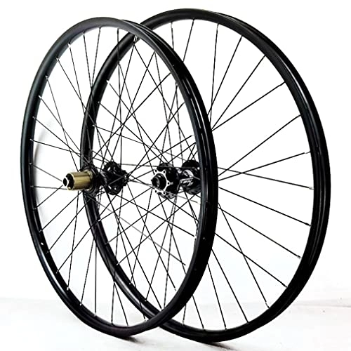 Mountain Bike Wheel : Rims Mountain Bike Wheelset Disc Brake 27.5" / 29" Cycling Wheels Bicycle Rim 32 Holes Hub Bolt On For 7 / 8 / 9 / 10 / 11 / 12 Speed Cassette MTB Wheel 1955g (Size : 27.5inch, Type : A)
