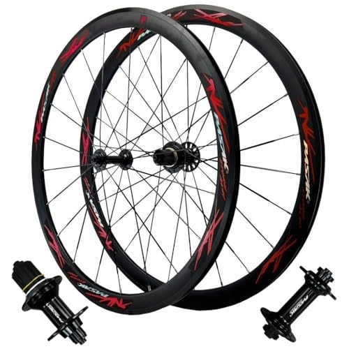 Mountain Bike Wheel : Road Bike Wheels 700C Aluminum Alloy Wheelset 40mm Depth Hybrid / Mountain Bicycle Wheel Quick Release 24H Spokes 19mm Width for 7 / 8 / 9 / 10 / 11 Speed