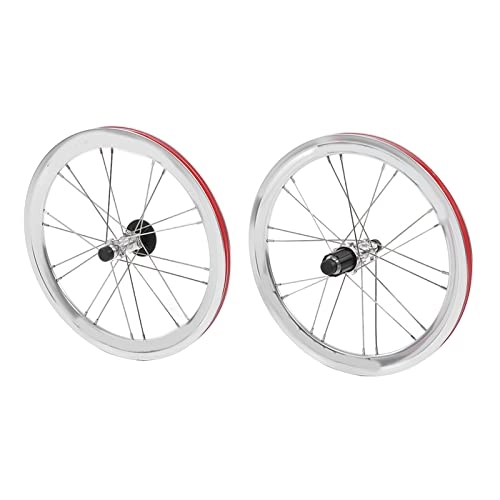 Mountain Bike Wheel : Shanrya Bicycle Wheelset, Anodized Rim Stable Driving Mountain Bike Wheelset for Mountain Bike(Silver)