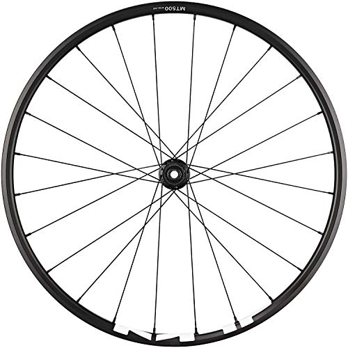 Mountain Bike Wheel : SHIMANO WH-MT500 MTB wheel, 27.5 in (650B), 12 x 148 mm boost E-thru, rear, black
