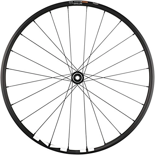 Mountain Bike Wheel : Shimano WH-MT500 MTB wheel, 29er, 15 x 110 mm boost thru-axle, front, black