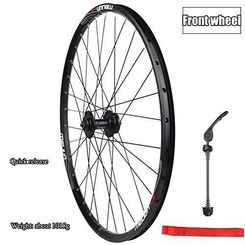 Mountain Bike Wheel : Silver Alloy Quick Release Front Wheel Disc brake split mountain bike wheel (26 Inch)