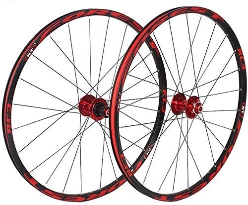 Mountain Bike Wheel : SLRMKK bike wheel 26 inch rear / front wheel, double-walled aluminum alloy mountain bike wheelset Fast release V-Brake Hybrid Sealed bearings 8 / 9 / 10 speed