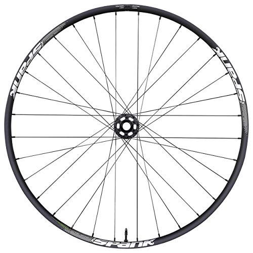 Mountain Bike Wheel : Spank 350 Vibrator 29 Inches 32H Hub Hex Drive 20 x 110 mm + Adaptor Unisex Adult MTB Front Wheel 15 x 100 mm, Black