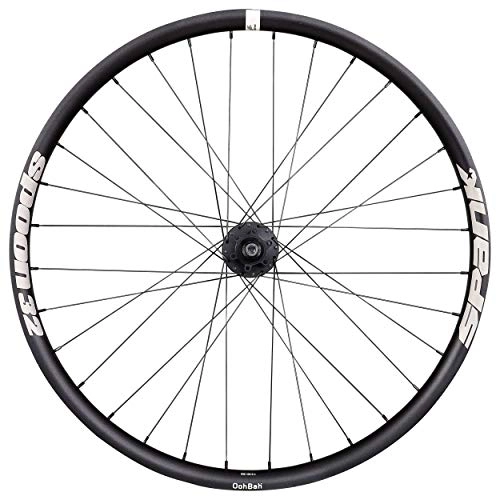 Mountain Bike Wheel : Spank Spoon32, 26", 32H, SS-DJ SingleSpeed Hub 135 x 10 mm Bolted MTB Wheel Adult Unisex, Black