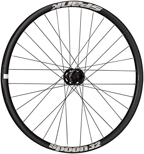 Mountain Bike Wheel : Spank Spoon32, 27.5 Inches, 32H, Spike Hub Boost15x110 + Adap Boost 20x110 Adult Unisex Front MTB Wheel, Black, 15 / 20