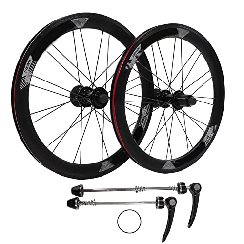 Mountain Bike Wheel : SPYMINNPOO Bike Wheel Set, 20 Inches Mountain Bike Wheels 406 Disc Brake Wheel Set with Quick Release Lever Cycling Bicycle Accessory