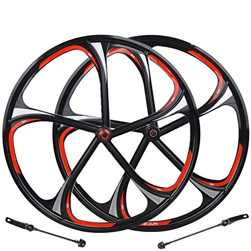Mountain Bike Wheel : Sunbobo Bicycles Wheelset 26 Inch Magnesium Alloy One Wheel Magnesium 5 / 6 Bearing One Rim Mountain Bike Card Type Rotary One Wheel Tires and Sealed Hubs