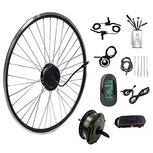 Mountain Bike Wheel : TOOJUN E-bike Conversion Kits High Power, Rear Wheel Electric Bicycle Hub Motor Kit for Mountain Bike Wheels 20 / 24 / 26 / 28 inch, 36V / 500W-24inch
