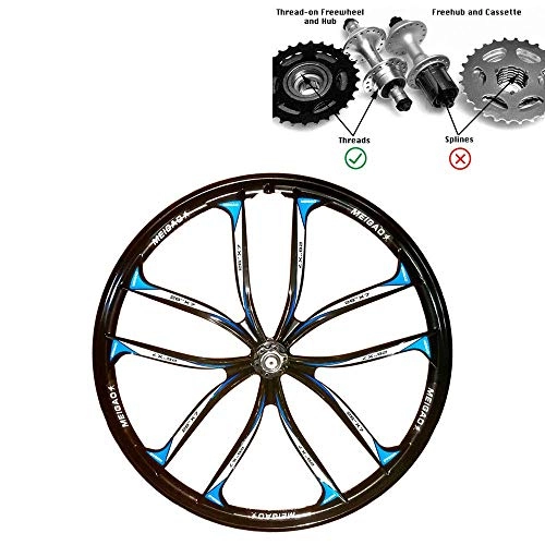 Mountain Bike Wheel : TYT Bike Accessories 26 / 27.5 Inches MTB Rims 10 Spokes Magnesium Aluminum Alloy Bicycle Rims Mountain Bike Wheels, Fit for Thread Type Flywheel (Black, 27.5 Inch), Black