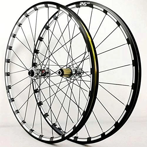 Mountain Bike Wheel : TYXTYX 26 27.5 29 Inch Mountain Bike Wheels Bicycle Wheelset MTB Rim Disc Brake Ultralight Q / R 7 8 9 10 11 12 Speed Cassette Flywheel 24H 1750g