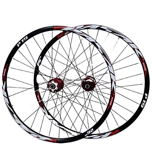 Mountain Bike Wheel : TYXTYX 26, 27.5, 29 Inch Mountain Bike Wheelset Bicycle Wheel Wheelset (Front + Back) Double-Walled Made of Aluminum Alloy with Quick Change Disc Brake 32H 7-11 Speed Cassette, A, 27.5inch