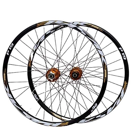 Mountain Bike Wheel : TYXTYX 26, 27.5, 29 Inch Mountain Bike Wheelset Bicycle Wheel Wheelset (Front + Back) Double-Walled Made of Aluminum Alloy with Quick Change Disc Brake 32H 7-11 Speed Cassette, B, 29inch