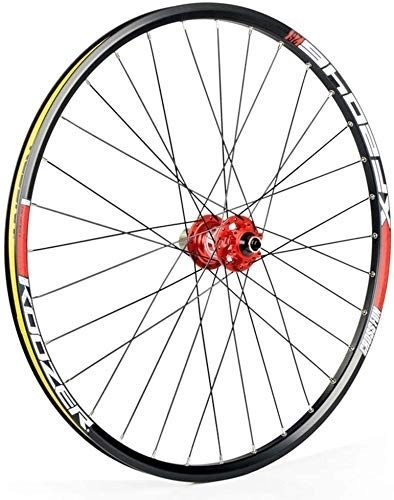 Mountain Bike Wheel : TYXTYX 26 / 27.5 Inch Bicycle Fron Wheel, Mountain Bike Wheelset Double Wall Alloy Rim QR Disc Brake 32H
