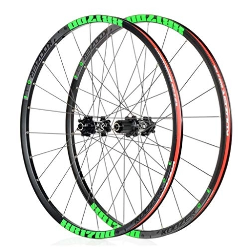 Mountain Bike Wheel : TYXTYX 26" 27.5" Mountain Bike Wheel Set Disc Rim Brake with Quick Release 8 9 10 11 Speed Sealed Bearings Hub