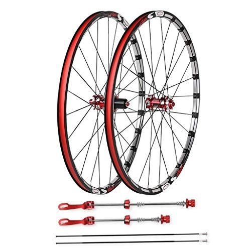 Mountain Bike Wheel : TYXTYX 26" Bike Wheel MTB Double Wall Rim Disc Brake Hub Alloy for 7 / 8 / 9 / 10 / 11s Freewheel