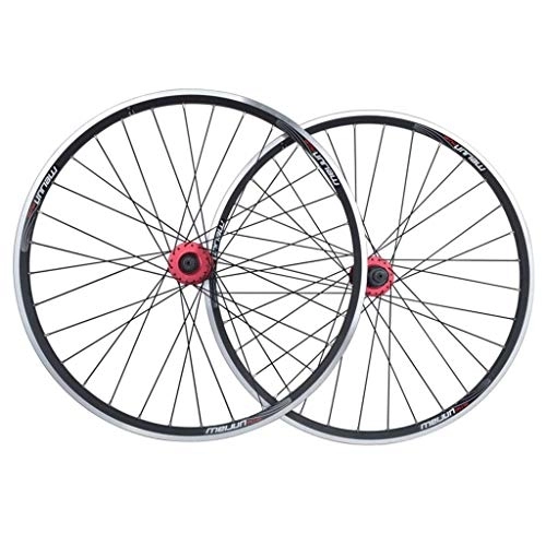 Mountain Bike Wheel : TYXTYX 26 Bike Wheelset, Double Wall MTB Rim Quick Release V-Brake Hybrid / Mountain Bike Hole Disc 7 8 9 10 Speed