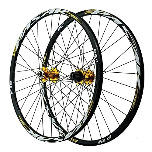 Mountain Bike Wheel : TYXTYX 26 Inch 27.5" 29 ER Bicycle Wheelset MTB Rim, Double Wall Aluminum Alloy Disc Brake Hybrid / Mountain 11 Speed Wheels