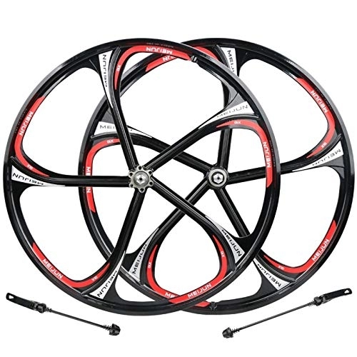 Mountain Bike Wheel : TYXTYX 26 Mountain Bike Wheelset, 26 Inch Bicycle Wheel, Double Wall Alloy Rim Quick Release Disc Brake Wheel Set for 7 / 8 / 9 / 10 / 11 Speed Freewheel