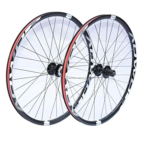 Mountain Bike Wheel : TYXTYX Bicycle Front Rear Wheels 26" 27.5" 29" MTB Bike Wheelset, Quick Release 32H Double Wall Rim Disc Brake 8 / 9 / 10 Speed