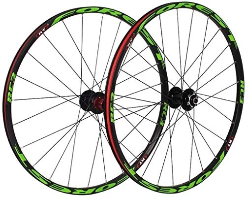 Mountain Bike Wheel : TYXTYX bicycle wheel set 26 27.5 In MTB Bike Wheels Double Layer Rim sealed bearings 11 Speed ?Cassette Hub disc brake QR 24 1850g