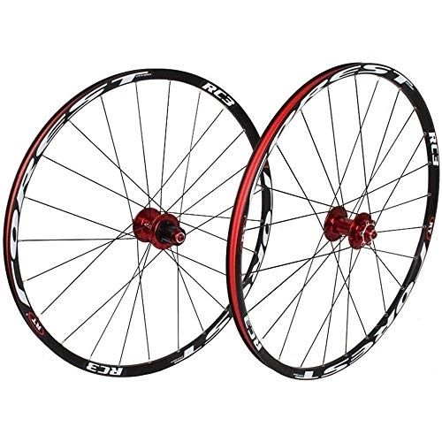 Mountain Bike Wheel : TYXTYX Bicycle Wheelset (Front Wheels Rear Wheels) for 26" 27.5" Mountain Bikes, MTB Bicycle Wheel Set 7 Bearing 24H Aluminum Drum Disc Brake 8 9 10 11 Speed Bike Wheelset, A, 27.5inch