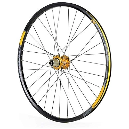 Mountain Bike Wheel : TYXTYX Bicycle Wheelset, Mountain Bike Wheelset, Bicycle Rear Wheel 26 / 27.5 Inches, Double-Walled Racing MTB Rim QR Disc Brake 32H 8 9 10 11 Speed Bike Wheelset, C, 27.5inch