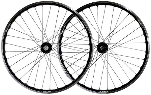 Mountain Bike Wheel : TYXTYX Bike Wheel Set 26 Inch MTB Front and Rear Wheel Double Wall Alloy Rim Disc / V- Brake 7-11 Speed Palin Hub Quick Release 32H