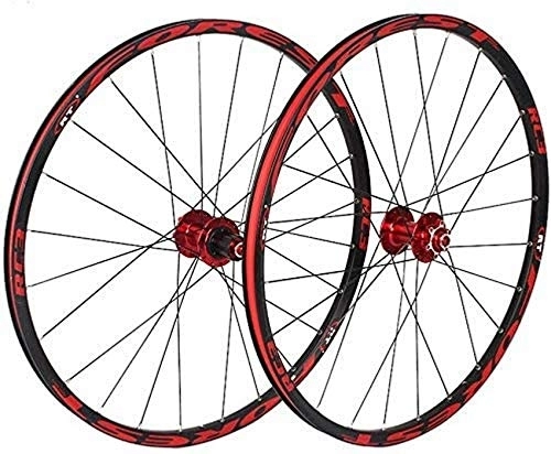 Mountain Bike Wheel : TYXTYX Bike Wheel Tyres Spokes Rim Mountain Bike Wheelset 26In Rear / Front Wheel, Double Walled Aluminum Alloy MTB Bike Impeller Fast Release V-Brake Hybrid Sealed Bearings 8 / 9 / 10 Speed