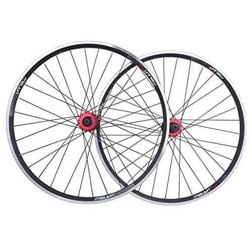 Mountain Bike Wheel : TYXTYX Bike Wheelset 26, Double Wall MTB Mountain Bike Sealed Bearings Hub V-Brake Hybrid / Disc Brake 9 / 10 / 11 Speed