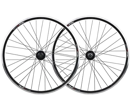 Mountain Bike Wheel : TYXTYX Cycling Wheels Bicycle Wheel Front Rear Mountain Bike Wheel Set 20 26 Inch Disc V- Brake MTB Alloy Rim 7 8 9 10 Speed (Color : Black, Size : 20in Wheel Set)
