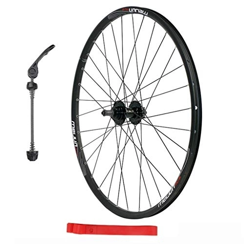 Mountain Bike Wheel : TYXTYX Cycling Wheels Bike Wheel 26 Inch Bicycle Wheelset MTB Double Wall Alloy Rim QR Disc Brake Front and Rear 8 9 10 Speed 32H Black (Color : Rear Wheel)