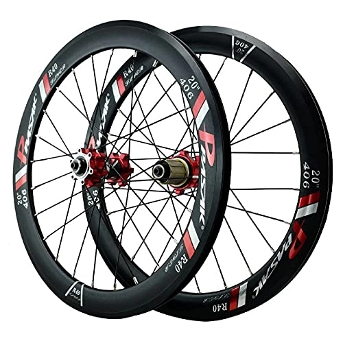 Mountain Bike Wheel : TYXTYX Mountain Bicycle Wheelset 20" / 22 Inch, Aluminum Alloy Hybrid / MTB Rim Sealed Bearing V Brake Wheel 24 Hole for 7-12 Speed (Size : 20 inch)