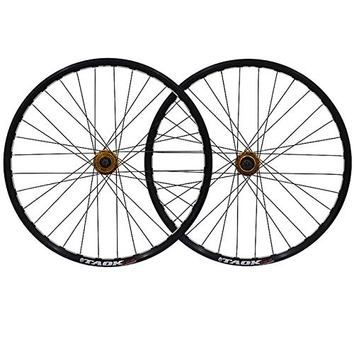 Mountain Bike Wheel : TYXTYX Mountain Bike Wheel Set 26-inch Cycling Wheels 32-hole Disc Brake Hub QR Alloy Double-layer MTB Rim 6-nail 7, 8, 9 Speed Bicycle Wheelset