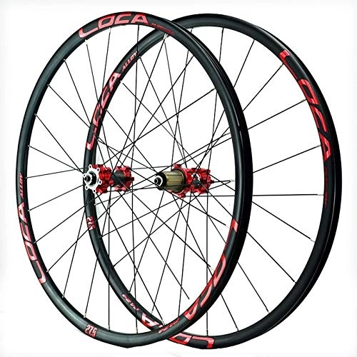 Mountain Bike Wheel : TYXTYX Mountain Bike Wheelset 26 / 27.5 / 29 Inches Disc Brake 24 Spoke 8-12speed Cassette Flywheel QR Sealed Bearing Hubs 1850g (Color : A, Size : 29in)