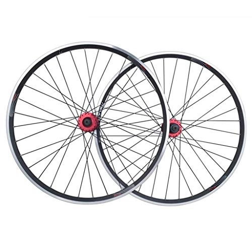 Mountain Bike Wheel : TYXTYX Mountain Bike Wheelset MTB 26 inch V-Brake / Disc Brake Alloy Double Wall Rim for 7 8 9 10 Speed Cassette 1.25~2.5" Tire Rim