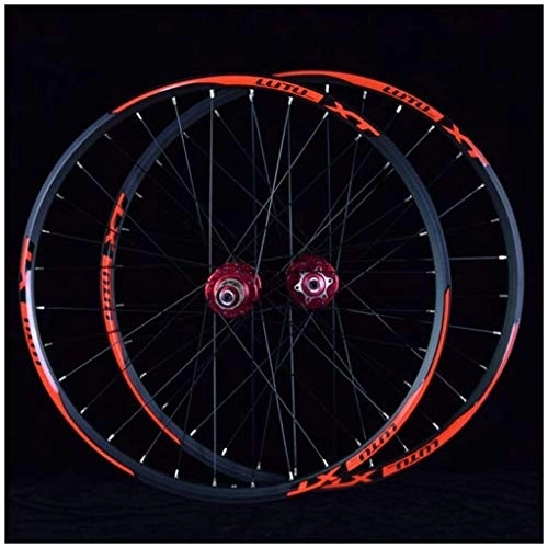 Mountain Bike Wheel : TYXTYX MTB Bicycle Wheelset 26 27.5 29 in Mountain Bike Wheel Double Layer Alloy Rim Sealed Bearing 7-11 Speed Cassette Hub Disc Brake 1100g QR 24H