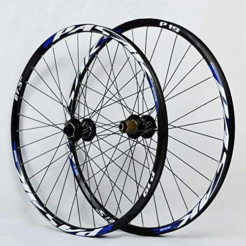 Mountain Bike Wheel : TYXTYX Quick Release Axles Bicycle Accessory 26 27.5 29 Inch Bike Wheelset, Mountain Bicycle Wheels Double Layer Alloy Rim Quick Release / Thru Axle Dual Purpose Disc Brake 7-11 Speed Road Bicycle Cy