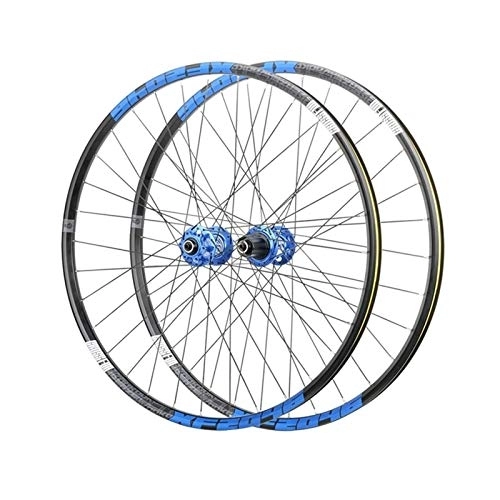 Mountain Bike Wheel : TYXTYX Quick Release Axles Bicycle Accessory 26 inch 27.5 inch 29 inch Mountain Bike Wheel Set QR Double Wall Rim Sealed Bearing Disc Brake Hub, for 1.7-2.4" Tyres 8-12 Speed Cassette Road Bicycle