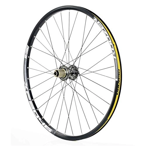 Mountain Bike Wheel : TYXTYX Quick Release Axles Bicycle Accessory Bicycle Rear Wheel 26 / 27.5 Inch, Double Wall Racing MTB Rim QR Disc Brake 32H 8 9 10 11 Speed Road Bicycle Cyclocross Bike Wheels (Color : Gray, Size :